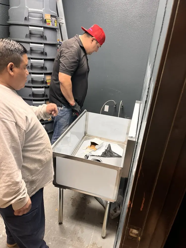 Commercial plumbing and sink installation in Lake Angelus