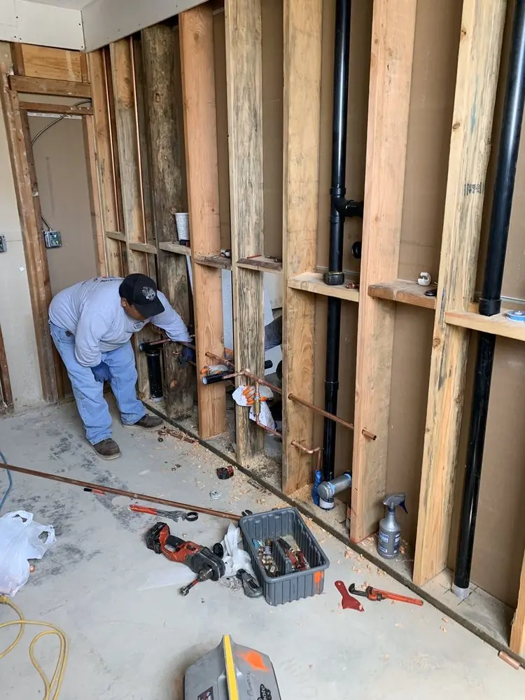 Commercial rough-in plumbing for Gas Line Repair in Lake Angelus